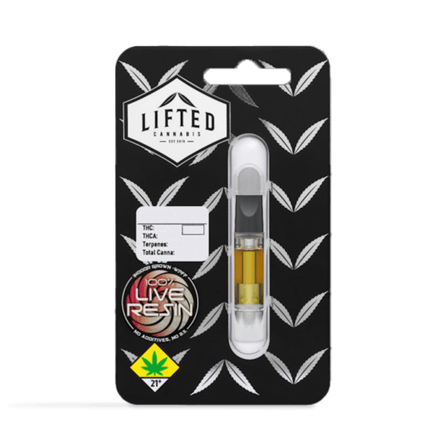 Lifted Live Resin Cartridges are produced by using a liquified Live Resin without any Distillate, Cuts and/or Fillers; just a pure native profile.
