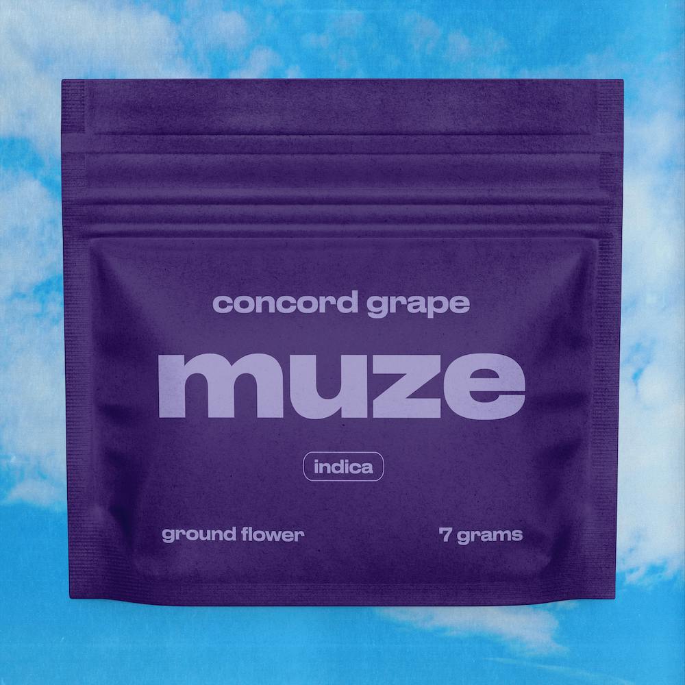 muze - Flavored Ground Flower 7g - Concord Grape