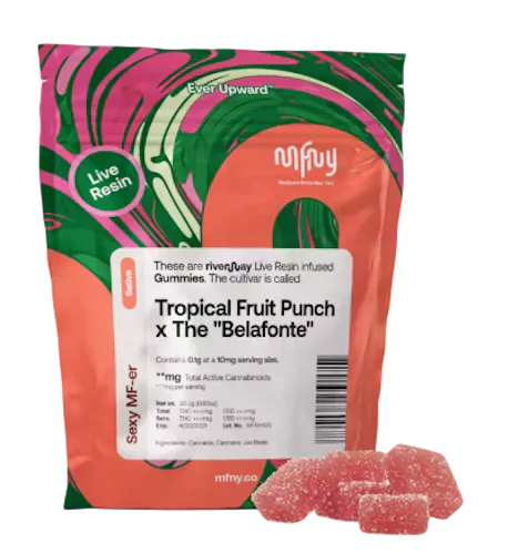 MFNY | Live Resin Gummies | 10mg x 10 | Tropical Fruit Punch x The Belafonte-1