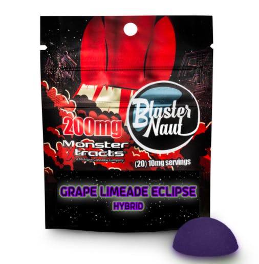 Product: Grape Limeade Eclipse | 200mg x 1pk | Blasternaut