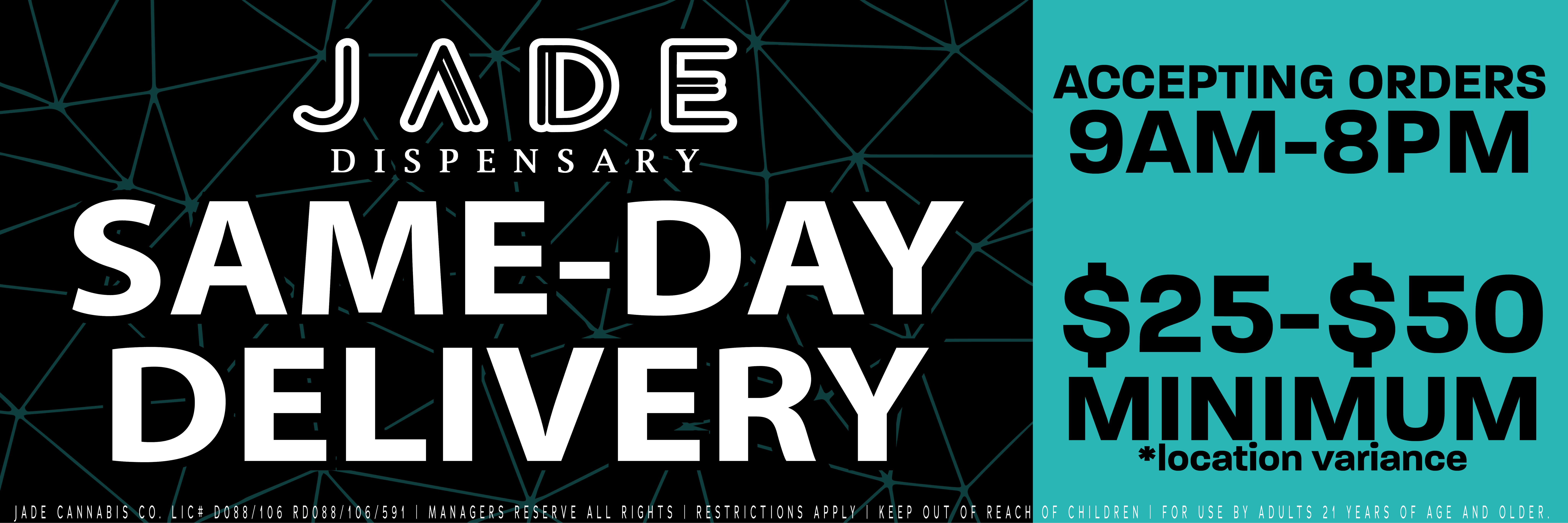 Jade Dispensary Same-Day Delivery