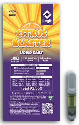 Product: Citrus Blaster | Cured Resin 510 Thread | Legit Labs
