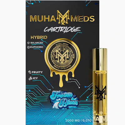 Muha Meds - 2g Cart - Frozen Blues - CARTRIDGES by Muha Meds at King of Budz
