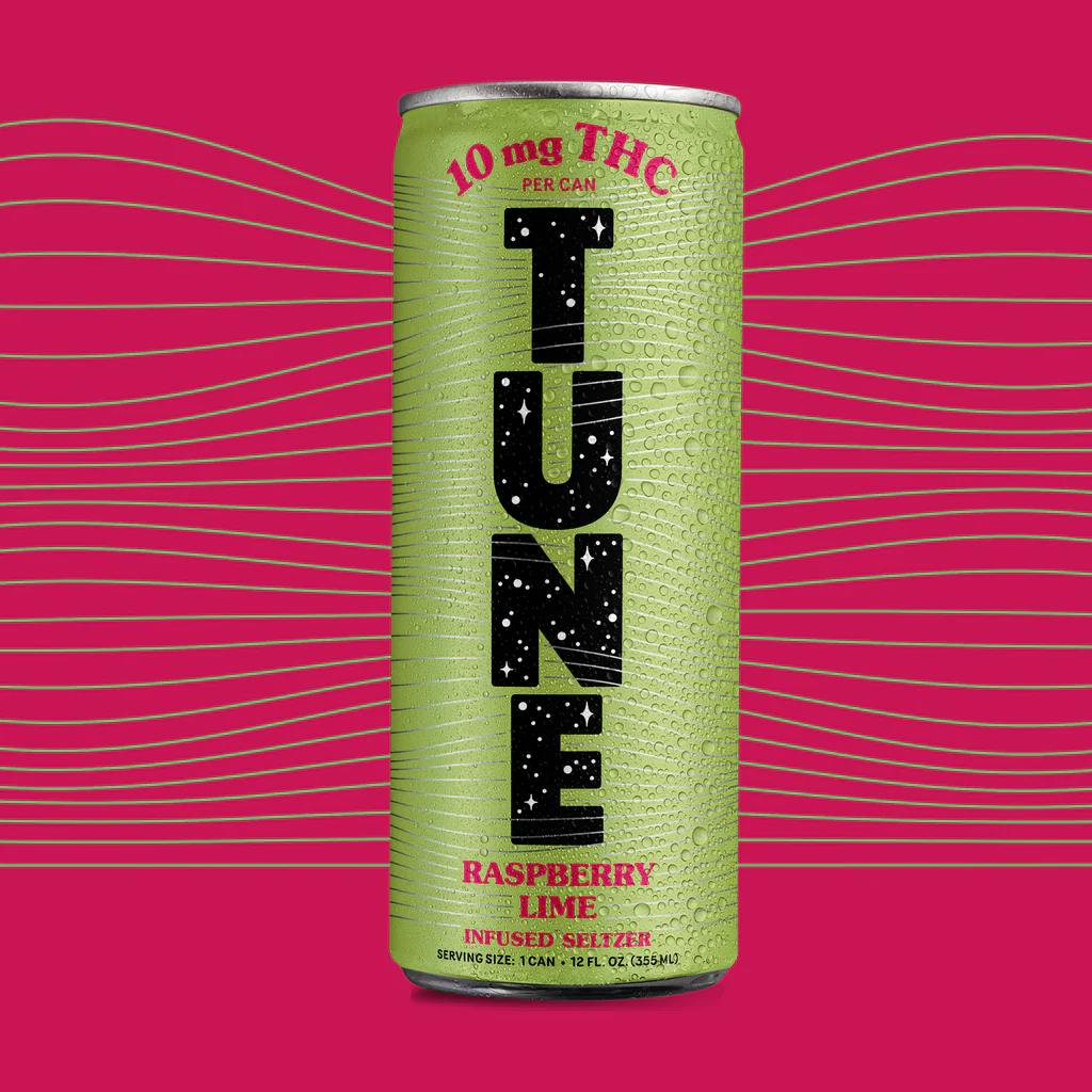 Product Seltzer | Raspberry Lime | 10mg THC | Single Can | Tune