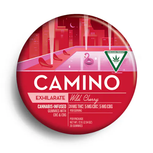 Camino | 4:1:1 200mg THC/CBC/CBG Gummies | Wild Cherry Exhilarate