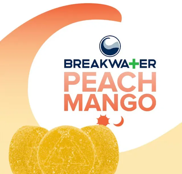Breakwater Gummies Peach Mango 10pk/100mg (hybrid, 2.8g)