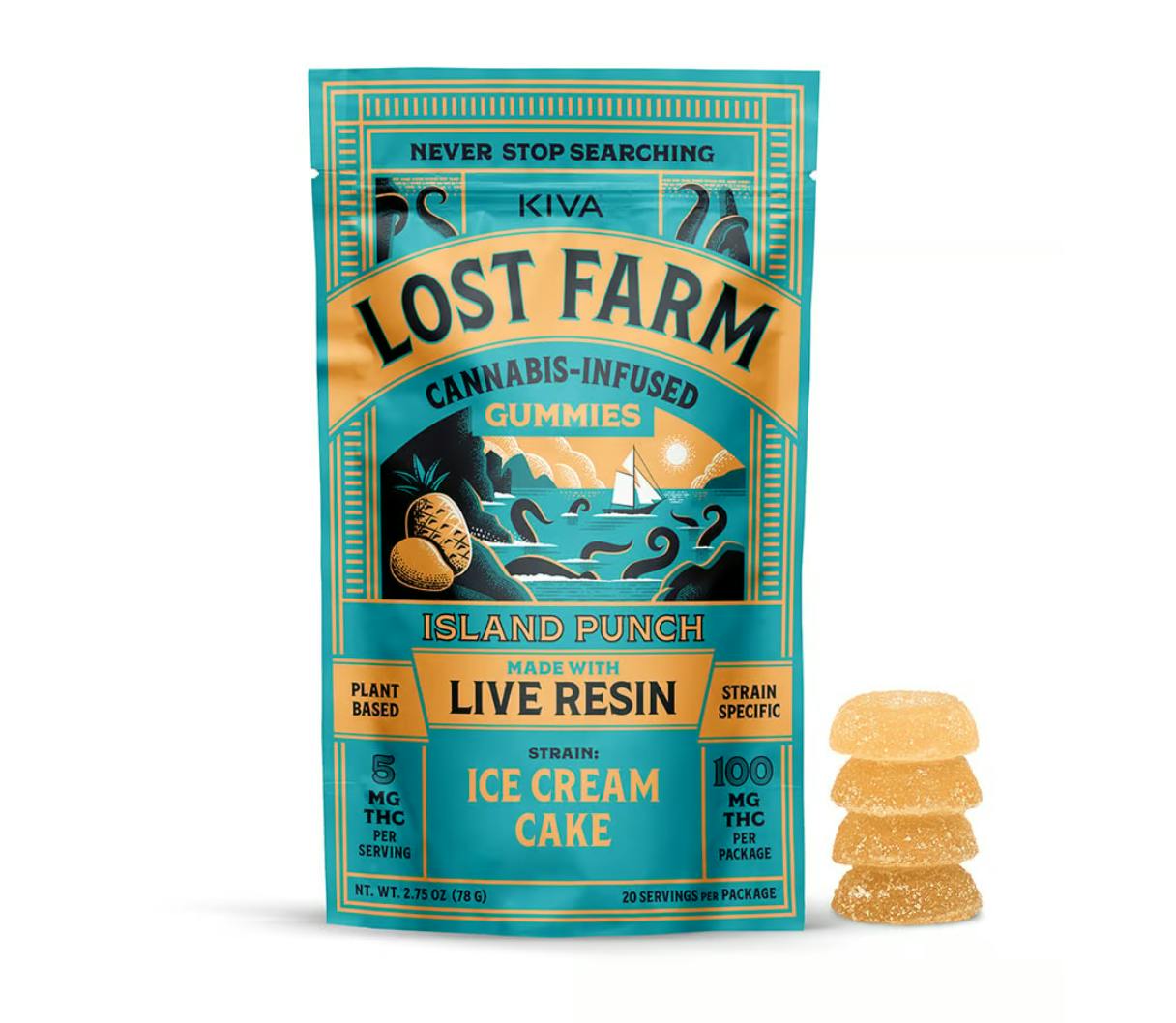 Product KIVA Lost Farm - Watermelon x Ice Cream Cake (20PK) - Gummies - 100 MG
