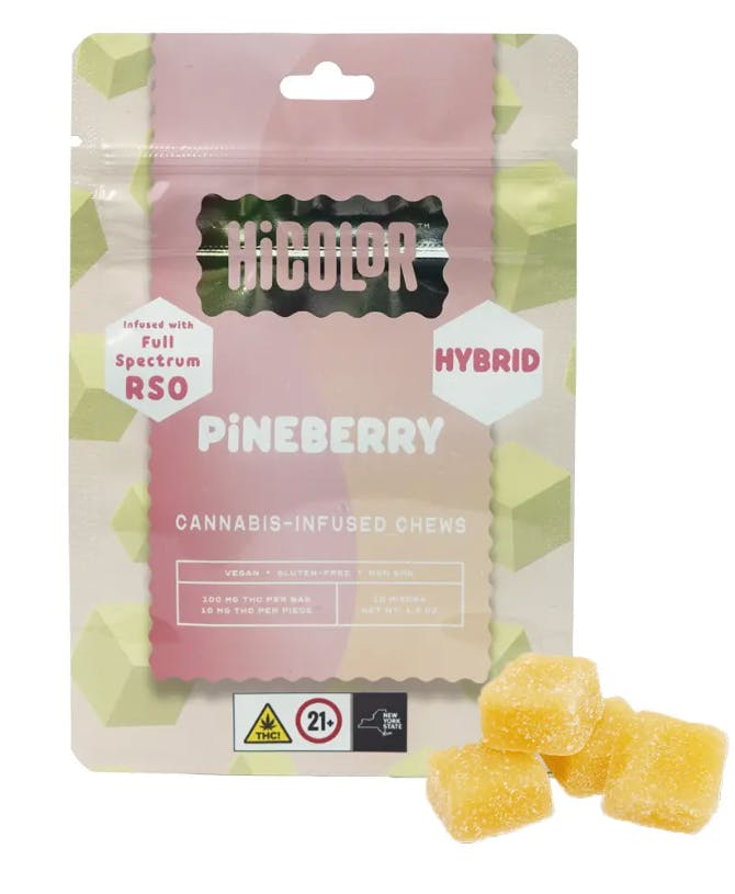 Hi Color - Pineberry RSO Chews - 100mg by HiCOLOR