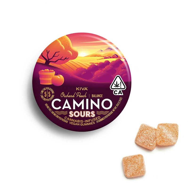Camino Sours - Orchard Peach 200mg Gummies