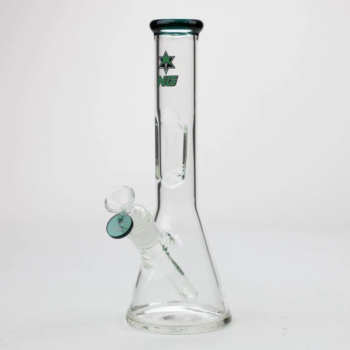 Nice Glass - 10.5" Elbow Ice Pinch Beaker - Green