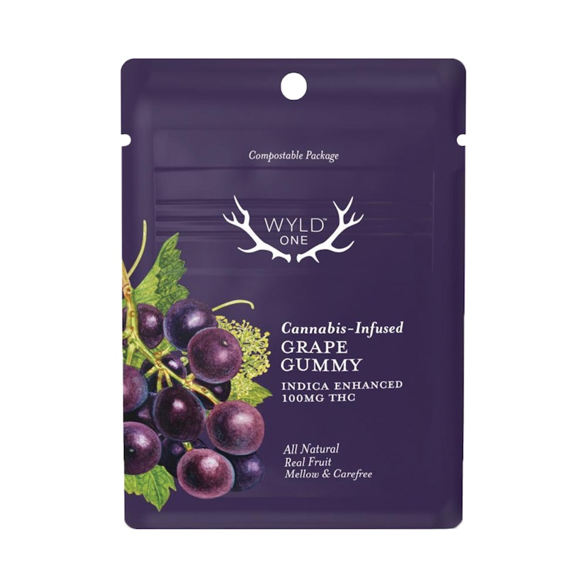 WYLD Edibles: WYLD Ones Grape Gummy (I) 100mg