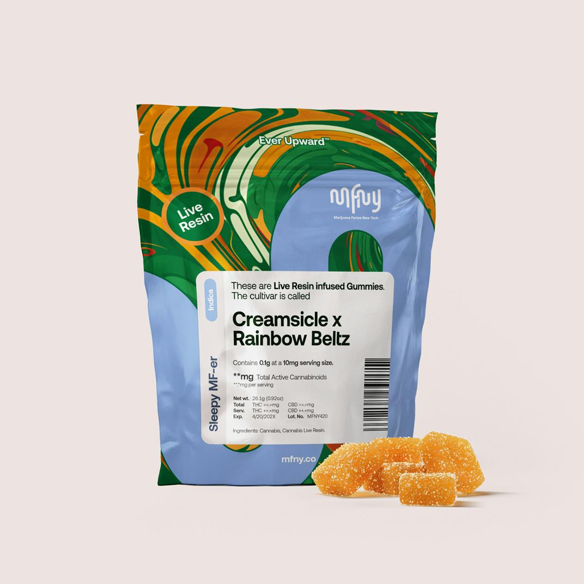 Photo of Creamsicle x Rainbow Belts | Live Resin Gummies | 10pk