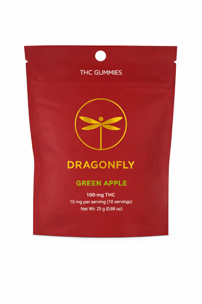 Dragonfly - 100mg Gummies - Green Apple