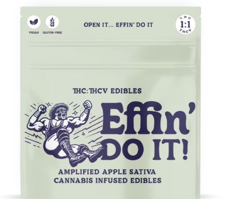 Effin' Do It! Amplified Apple Sativa Gummies 1:1 THC:THCV - 10 Pack-1
