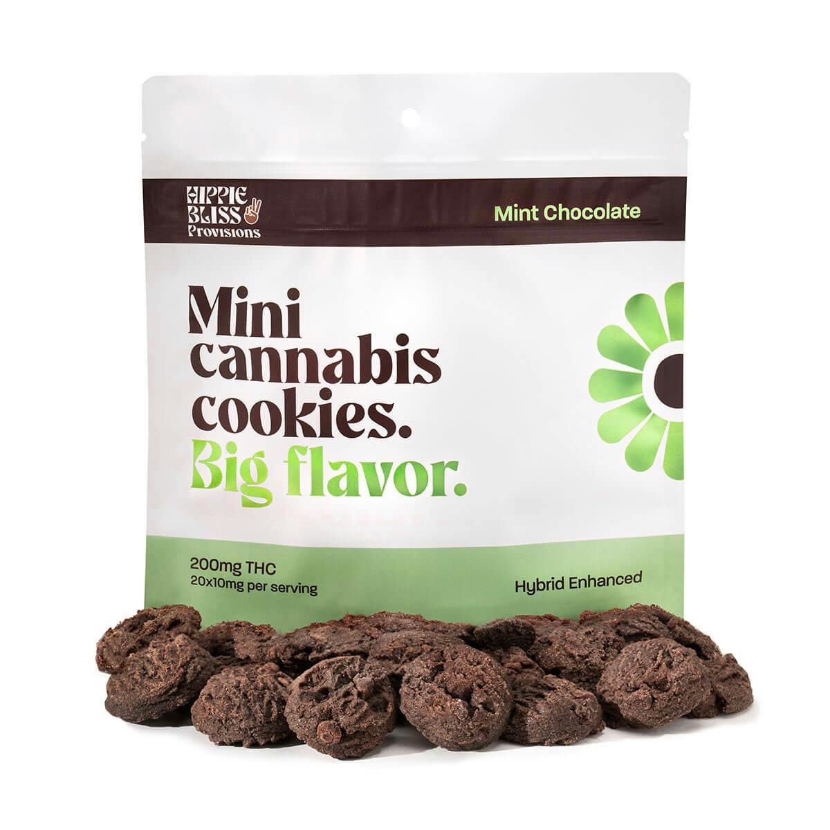 Product: Hippie Bliss | Cookies - 200mg - Mint Chocolate