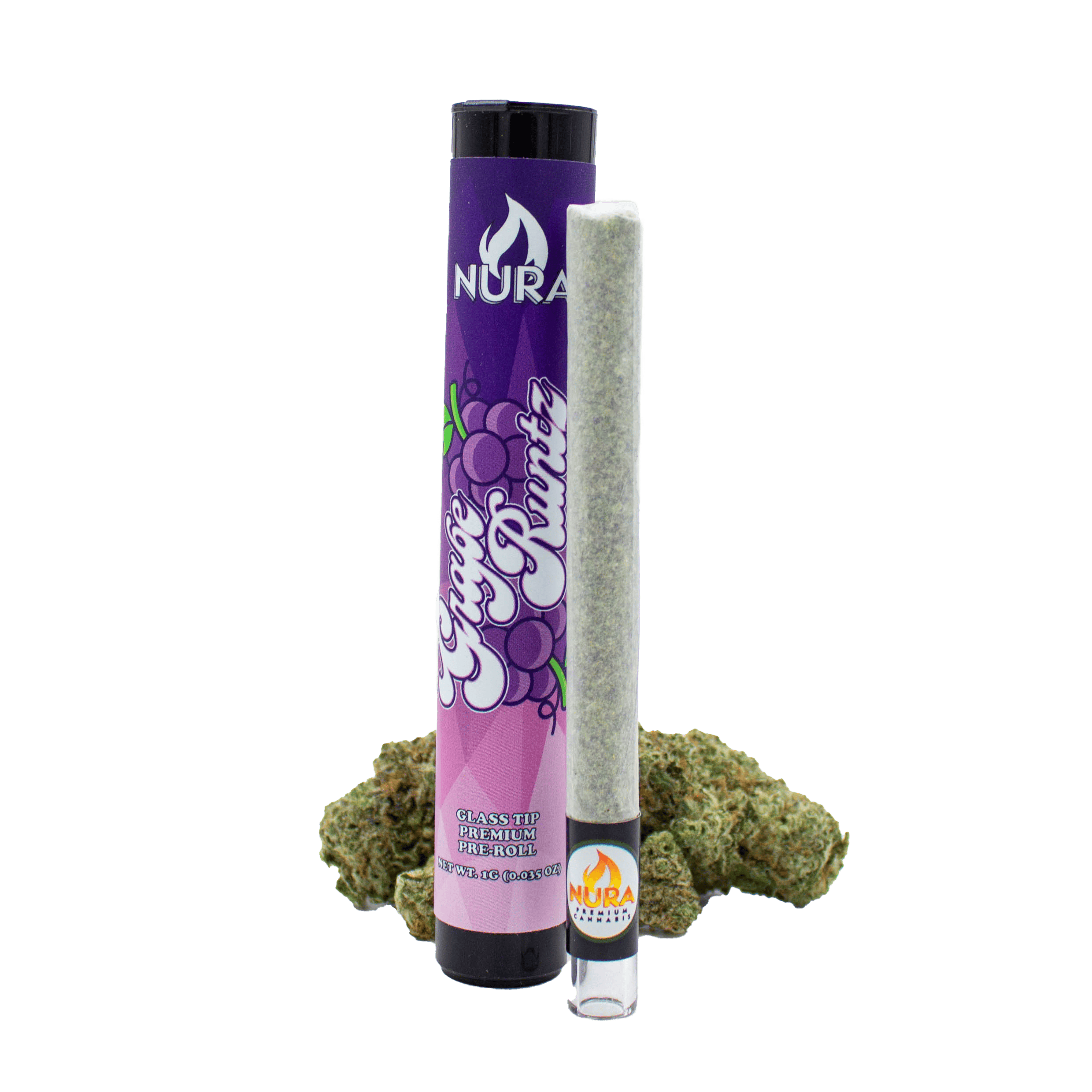 NURA NURA | GRAPE RUNTZ (GLASS TIP) | PRE-ROLL INDICA — PRE_ROLLS