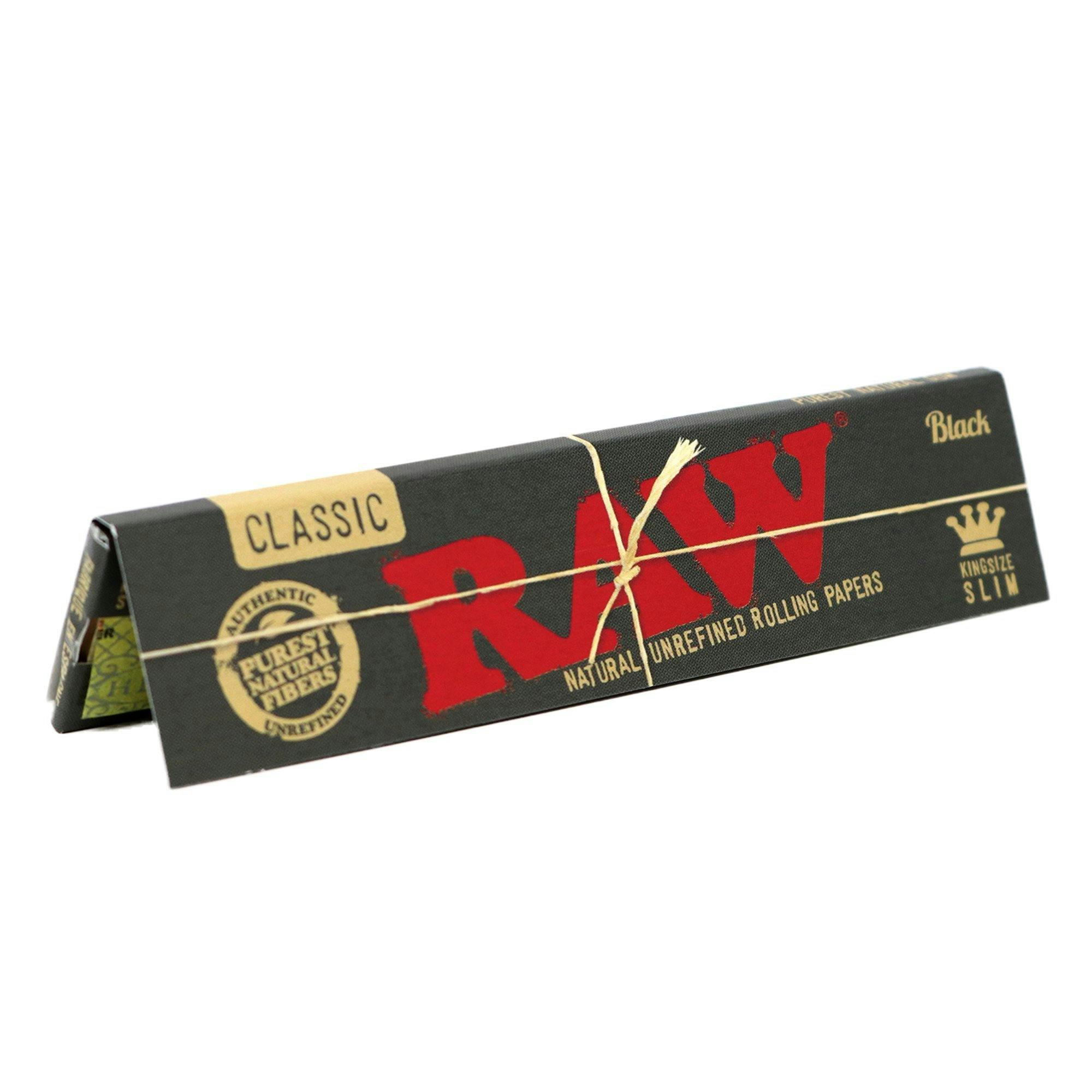 Raw | Black | King Size Wide Rolling Papers | 32 sheets