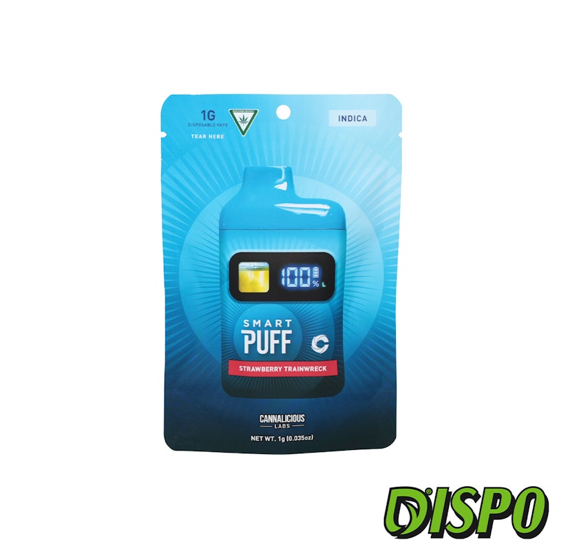 Cannalicious Labs SmartPuff - (S) Strawberry Trainwreck Disposable
