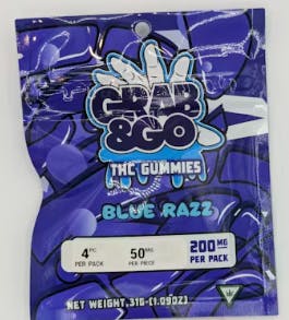 GRAB & GO GRAB & GO | BLUE RAZZ GUMMIES - 4PK | 200MG — EDIBLES