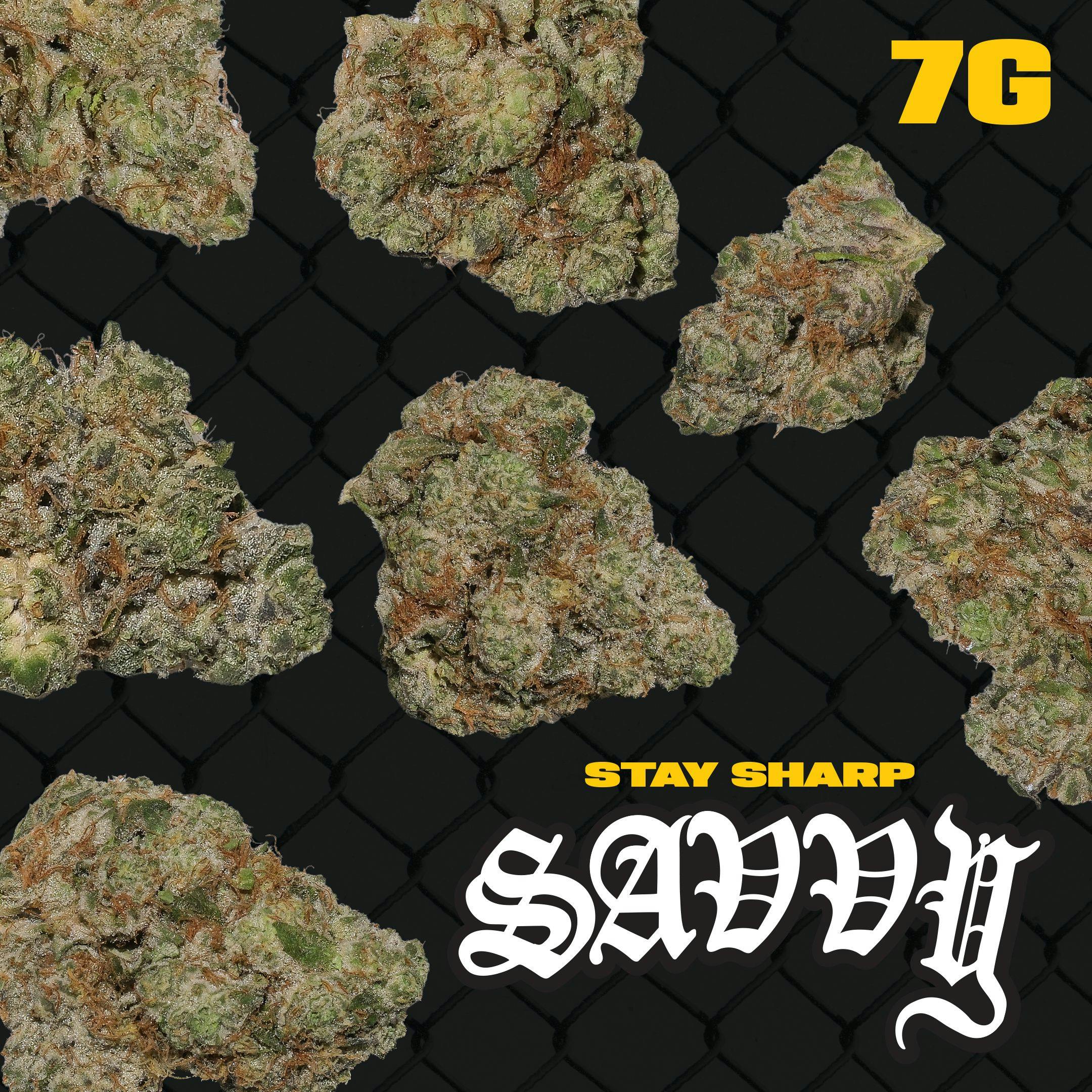 Savvy Blue Haze Small Flower 15.60% (H) 7g - 25565