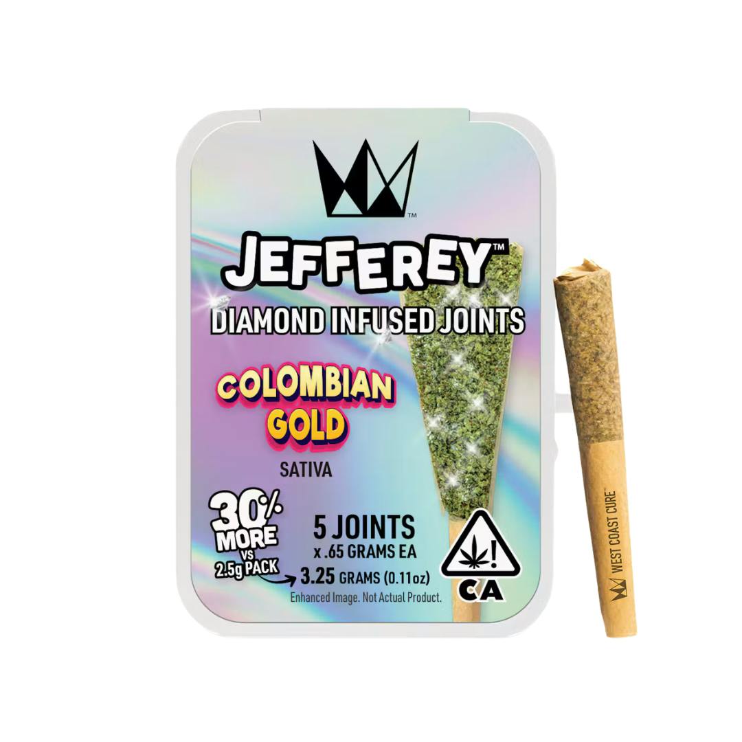 COLOMBIAN GOLD PACK 5PK LIVE RESIN INFUSED DIAMONDS PREROLLS