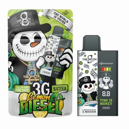 The 8th THE 8th | LEMON DIESEL | DISPOSABLE SATIVA — VAPORIZERS