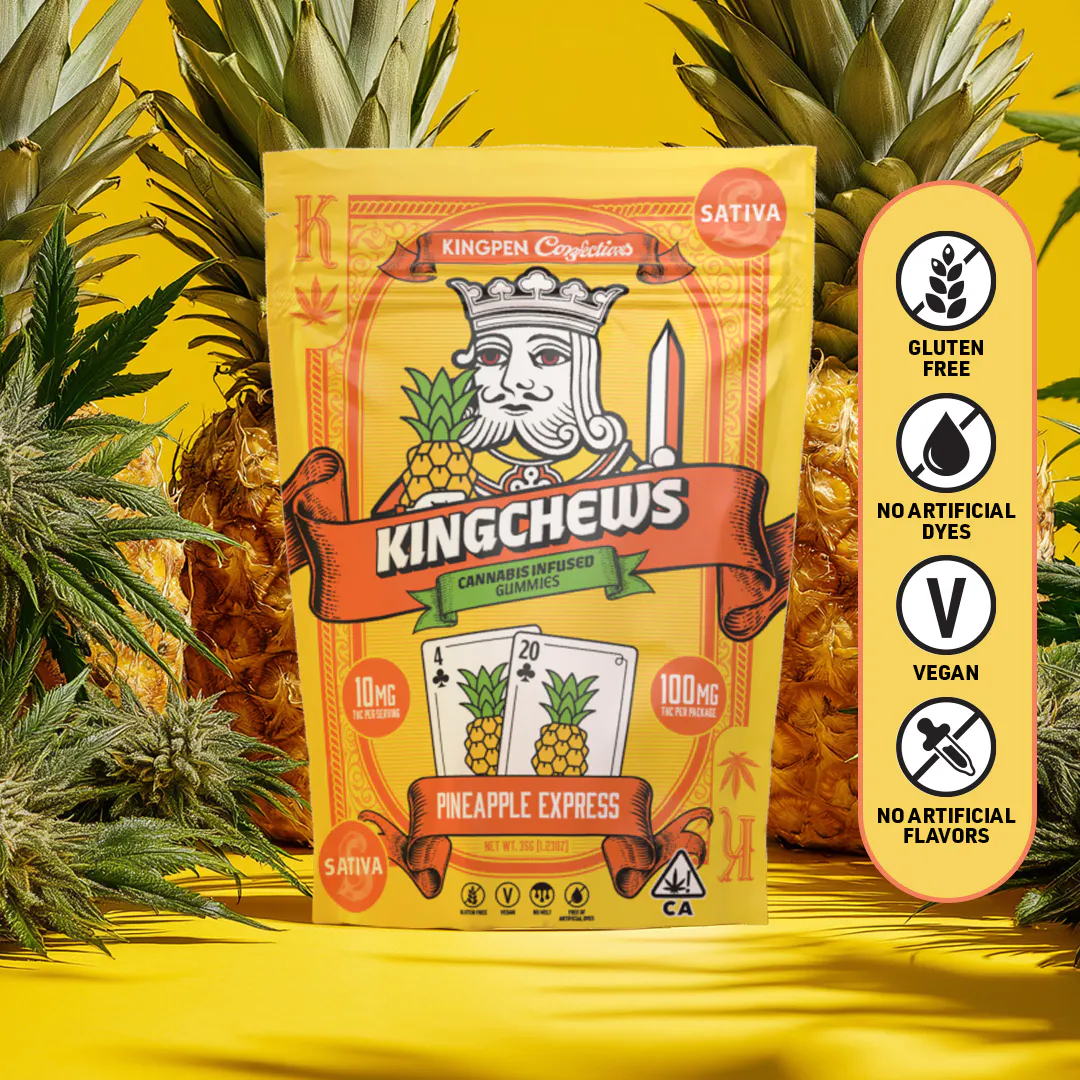 Kingchews Pineapple Express [10pk] (100mg) at Harborside (San Leandro)