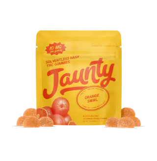 Orange Swirl  | Hash-Infused Gummies | 100mg | 10pk