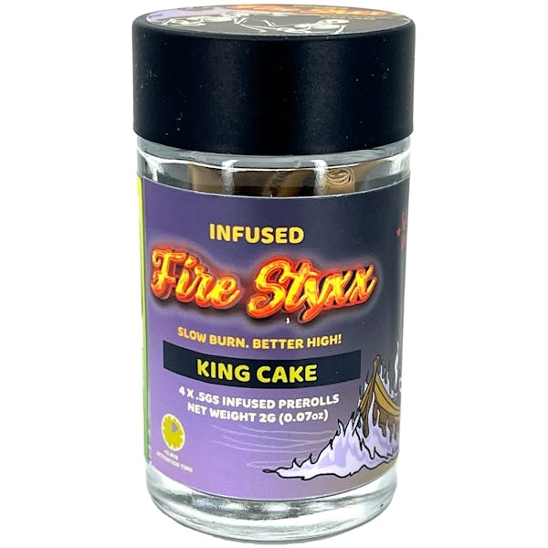 Product: Glorious Cannabis Co. | King Cake Fire Styxx THCA Infused Pre-Roll 4pk | 2g