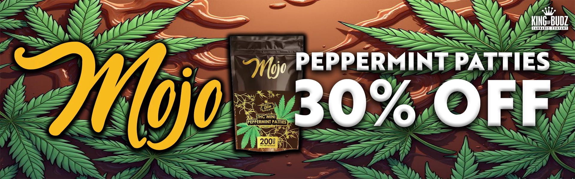 Mojo 200mg Chocolates - Peppermint Patties - 30 Percent Off