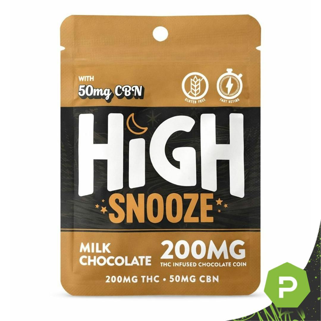 High Chew High Snooze | 200mg Chocolate Coin | Milk Chocolate (4:1