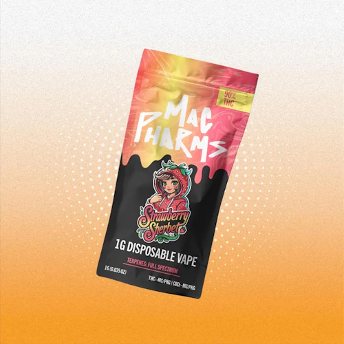 Mac Pharms - 1g Disposable - Strawberry Sherbert