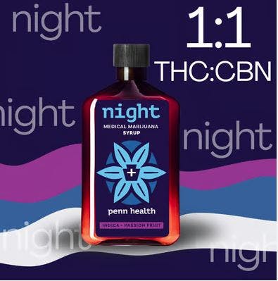 Cherry Vanilla 1:1 THC:CBN | Night Syrup | 200mg | Justice Grown