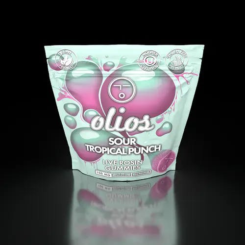 Product Olio - Sour Tropical Fruit - 100mg - Rosin Gummies