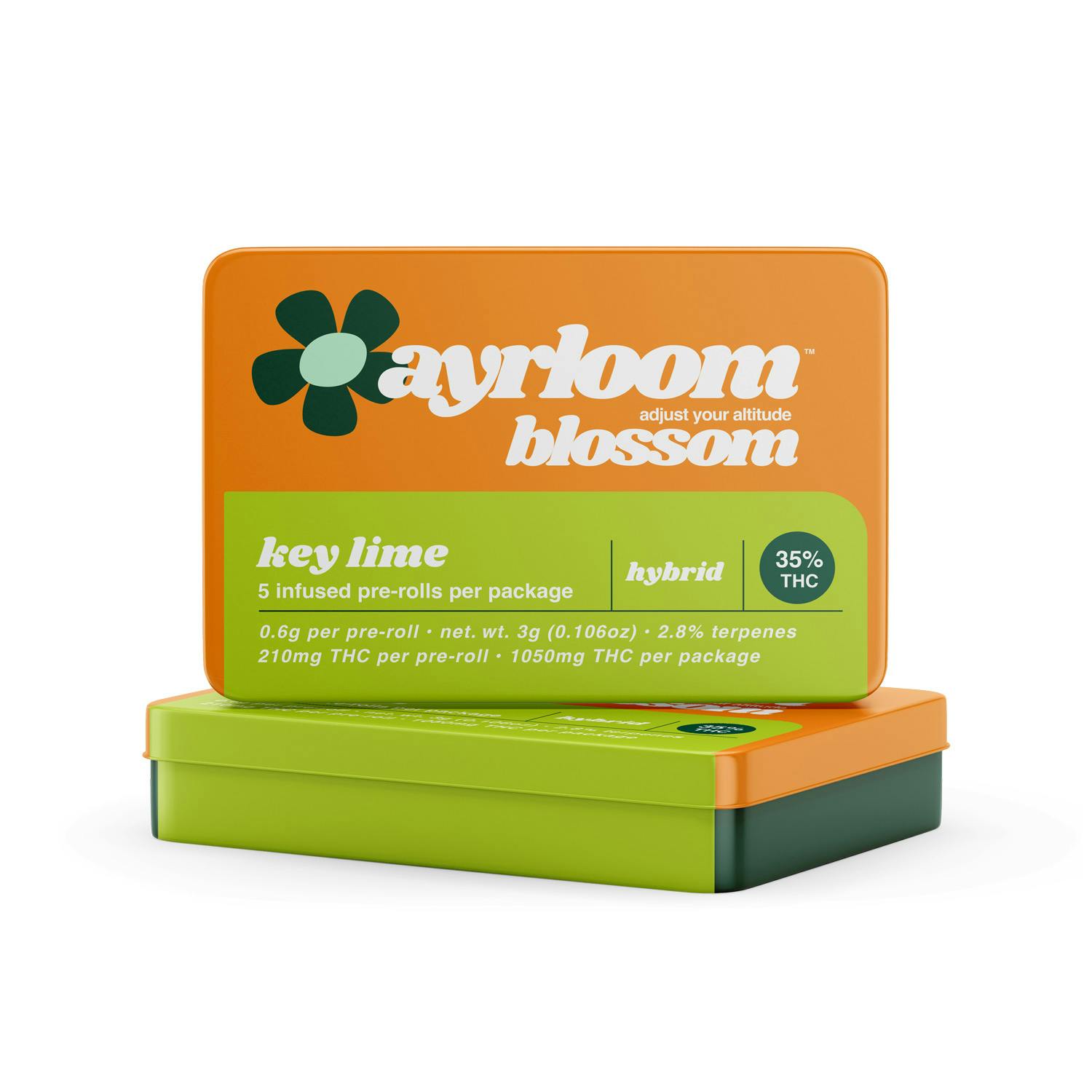 Pre-roll | Ayrloom | Key Lime |  Infused | 5pk | 3g