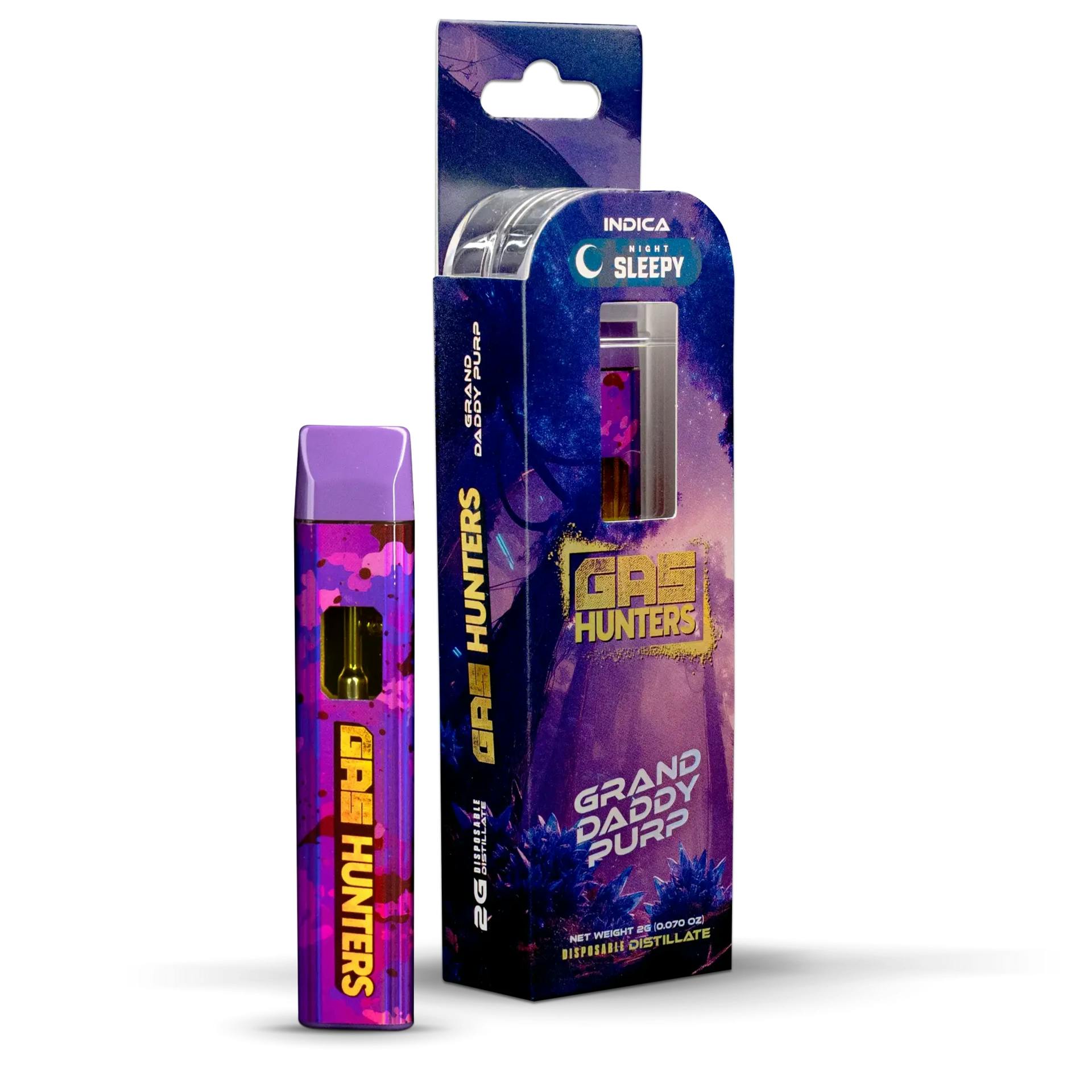 Gas Hunters - 2g Disposable Vape - Granddaddy Purp - Exclusive