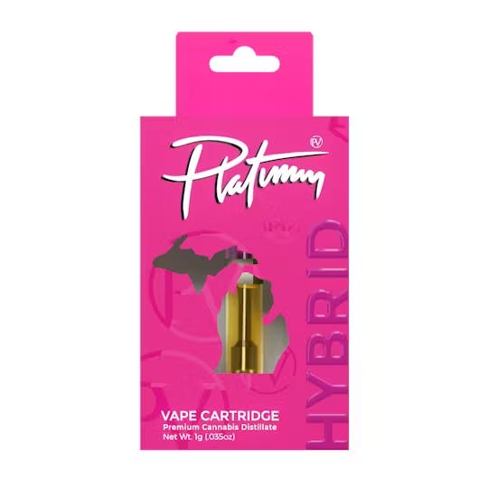 Platinum Vape | Strawberry Banana Kush | 1G Cart | New