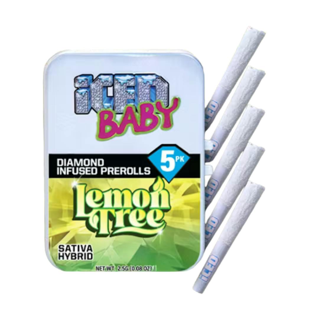 LEMON TREE ICED INFUSED PREROLLS 5PK-0