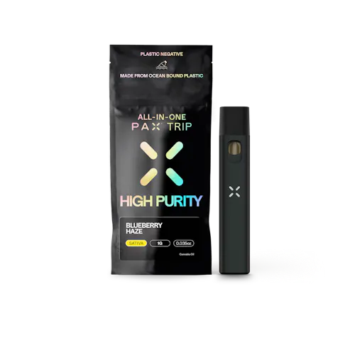 PAX | Blueberry Haze | High Purity THC | AIO | 1g-active