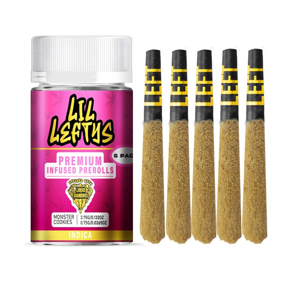 Left Coast | Monster Cookies | Infused Pre-Roll 5pk