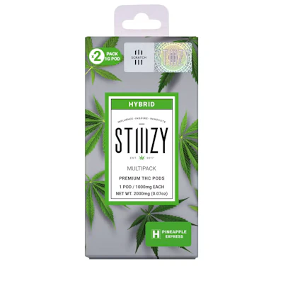 Stiiizy - 2 Pack 1g Cartridge Pack - Pineapple Express - CARTRIDGES by STIIIZY at King of Budz