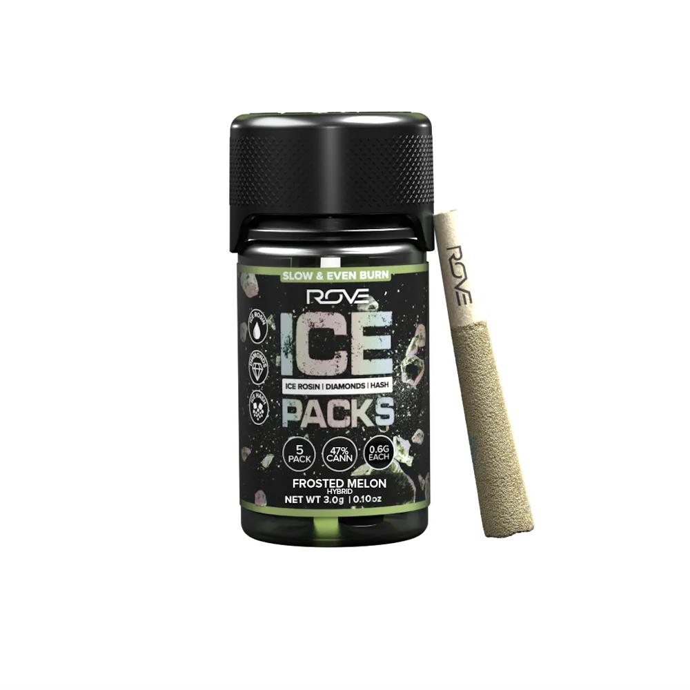 Product Frosted Melon | Infused Ice Packs (Rosin, Hash, and Diamonds) | 5x 0.6g