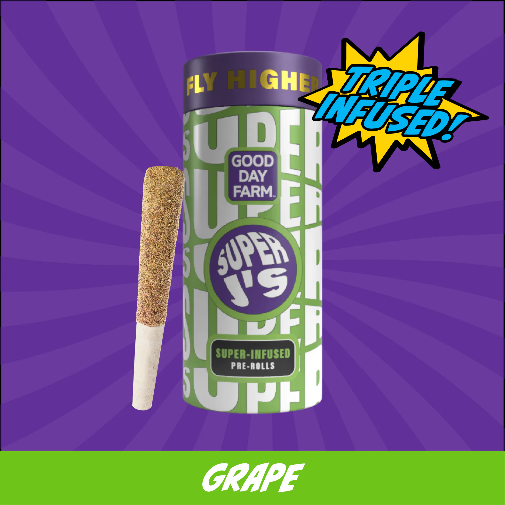 GDF: Infused Pre-Roll Pack | Cosmic Grape x Double Cross | Super