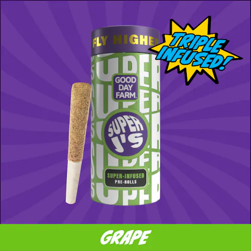 GDF: Infused Pre-Roll Pack | Cosmic Grape x Kool Whip | Super Js | 0.5g | 5pk-active