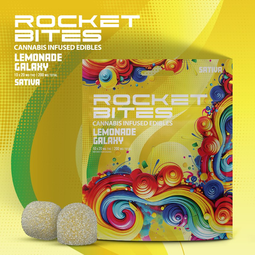 Rocket Bites - 200mg Edible Gummies - Lemonade Galaxy