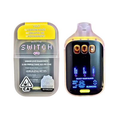 Boutiq - 2g Liquid Live Diamonds Disposable - Lemon Haze x Gelato 33 x Permanent - DISPOSABLES by Boutiq at King of Budz