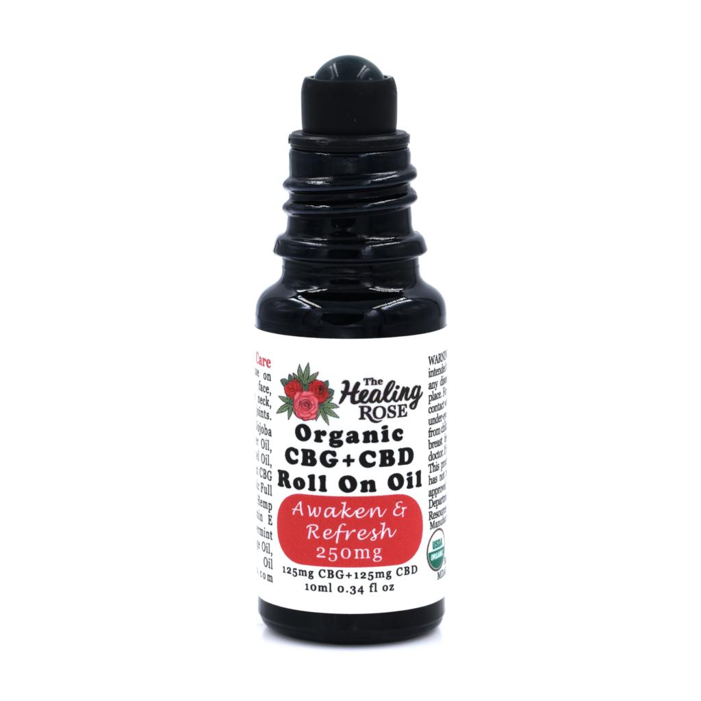 Healing Rose | Roll On Oil | Awaken & Refresh | 250mg CBD