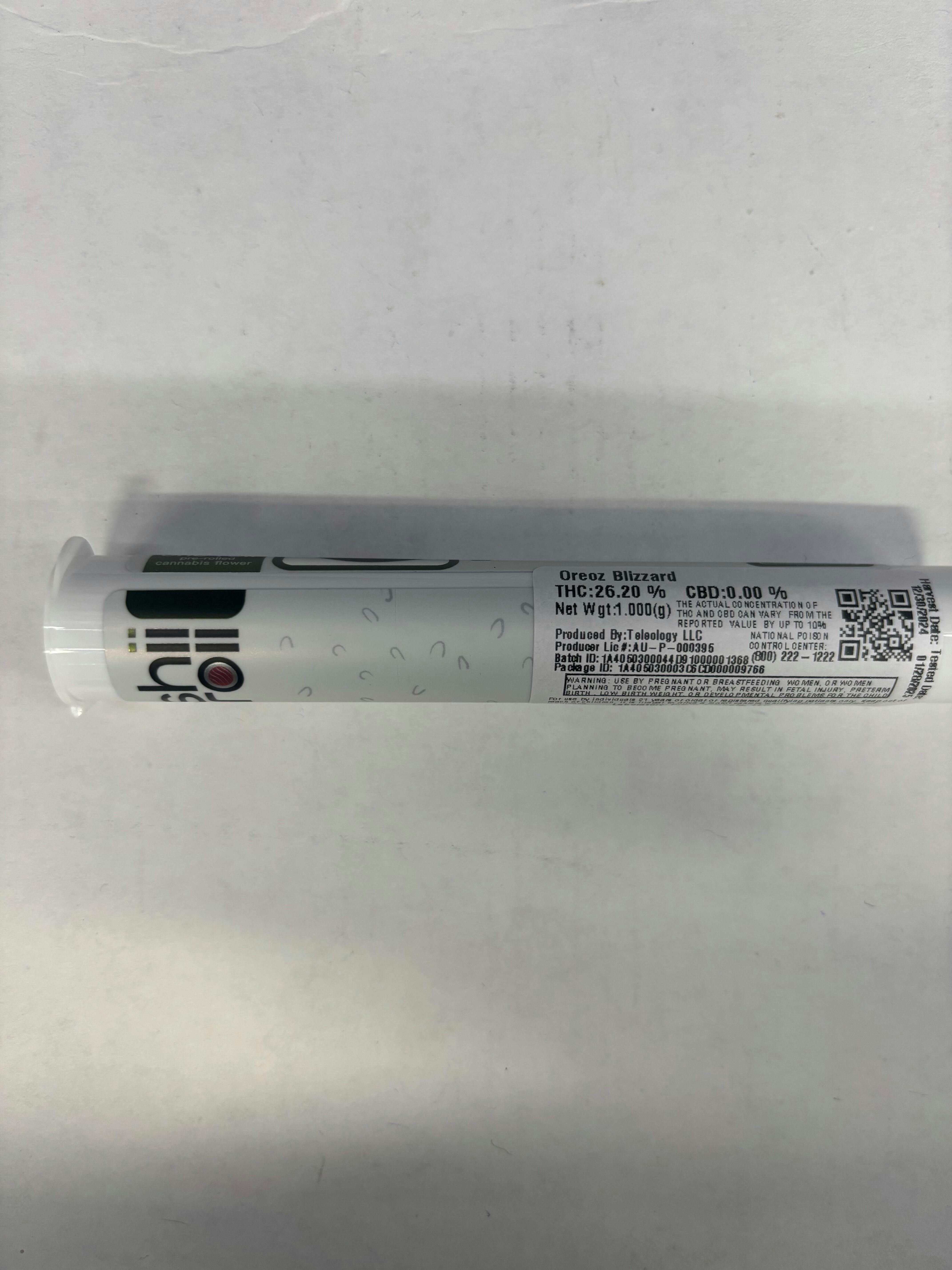 Sushii Rolls - Oreoz Blizzard - 1g Preroll