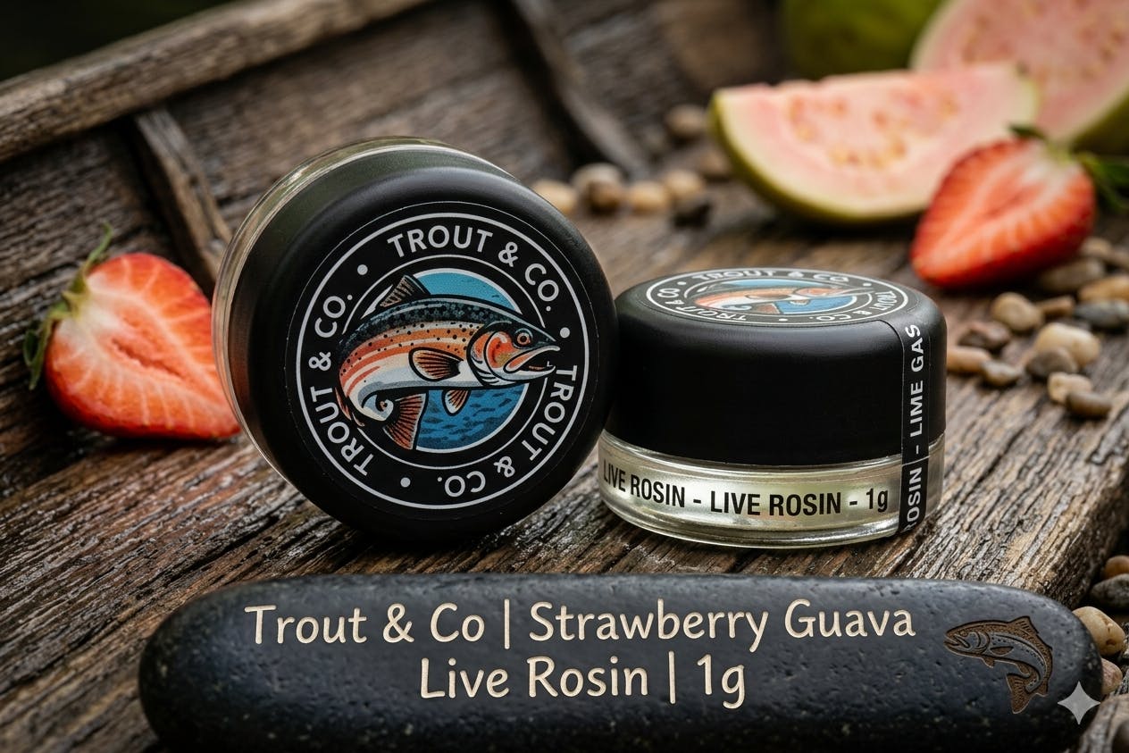 Product Trout & Co | Strawberry Guava | Live Rosin | 1g