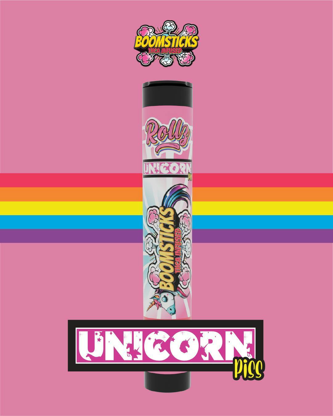 Rollz Boomsticks - 1g THCA Infused Preroll - Unicorn Piss